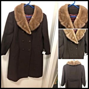 2/$100 VINTAGE DRESS COAT L